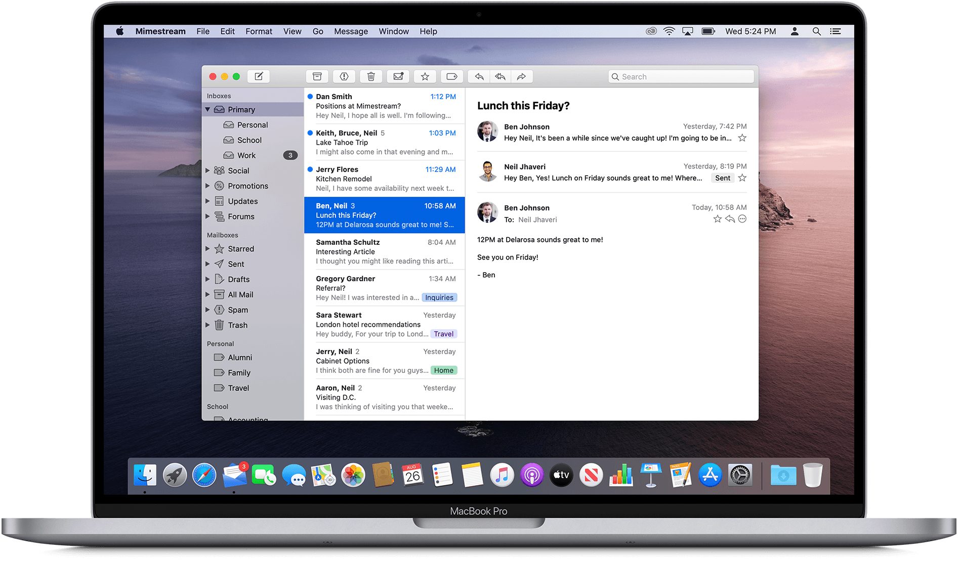 google inbox style email app for mac